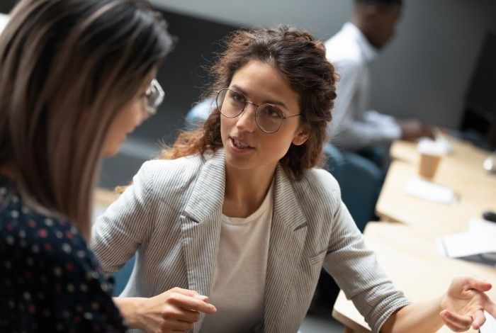 Person is guiding the process image 