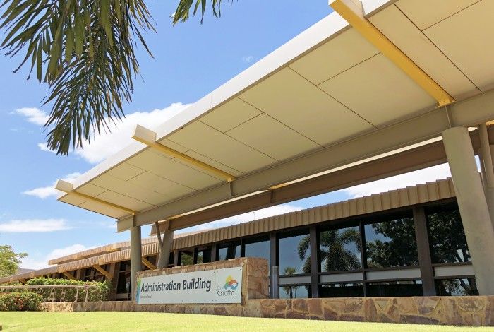 The front of the City of Karratha admin building