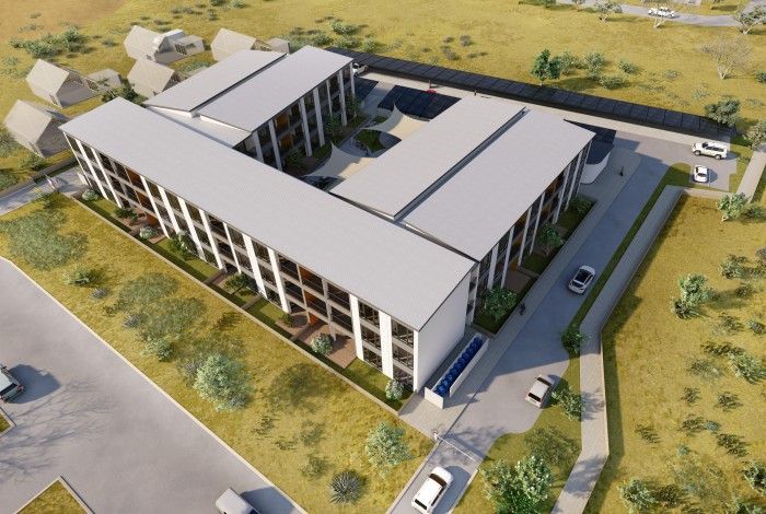 an artist impression of one of the apartment complexes