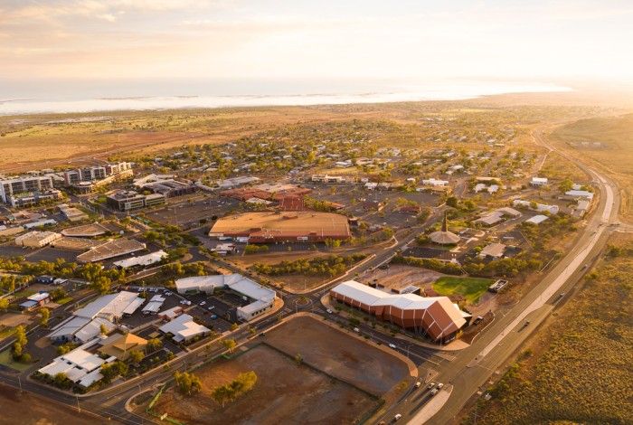 Aerial view of Karratha