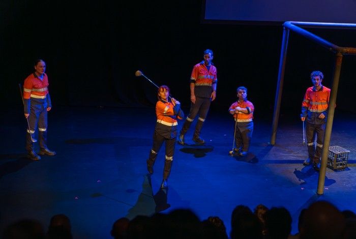 Members of the FIFO cast on stage