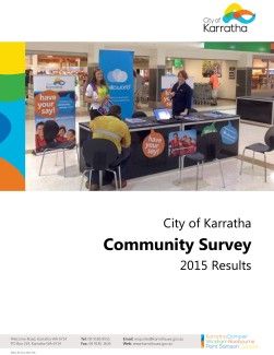 2015 Community Survey results summary